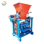 Semi-automatic interlocking stabilized soil made-in- china building construction brick making machine