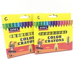 Set Packing 12 Pieces Colored  Wax Crayon