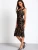 Import sexy ladies bodycon lace hollow out black party dress from China