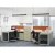 Import Sharing space open office 4 seat office workstations modular cubicle from China
