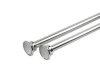 Shiny telescopic rods chrome shower adjustable shower curtain rod with spring