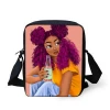 Shoulder Bags Women Black Art Afro Lady Girls Small Messenger Bag Children Mini Crossbody Bag Females Handbags