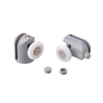 Shower door hardware plastic curved sliding glass shower door rollers