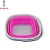 Import silicone water folding bucket Collapsible Silicone rubber Foldable Square Bucket from China