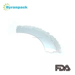 Silver lace cake decoration