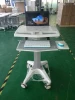 Simple Height Adjustable Mobile Medical Laptop Cart, Hospital Trolley