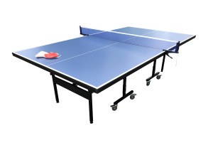 Single Folding and moving Inside  Table Tennis Table with 18mm top