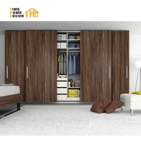 Buy Sliding Laminate Almirah Sunmica Design Wardrobe Big Mirror Classic ...