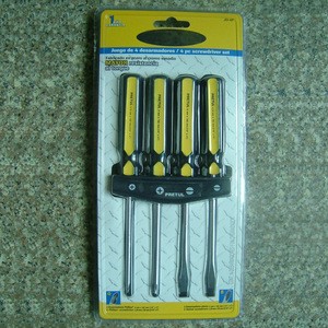 slotted phillip screwdriver with plastic handle
