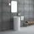Import SM-8508 New style free standing basin bathroom furniture with double sink from China