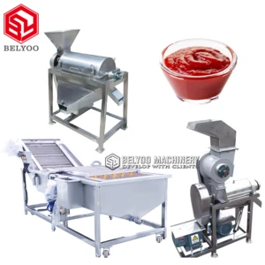 Small Automatic Ketchup Processing Equipment Tomato Paste Making Production Line Tomato Sauce Machine