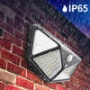 Solar light 100LED four-sided luminous body induction lamp wall lamp corridor garden rooftop home and other outdoor environments