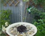 Solar water fountain pump outdoor garden classic circular floating water landscape bird bath fountain