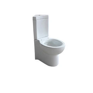 South America Bathroom Two Piece Ceramic Toilet with Soft-closing Seat Cover