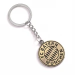 Souvenir Europe Club keychain custom soccer club logo bronze metal Keychain