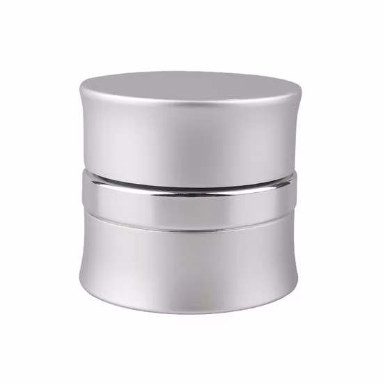 15g Silver Aluminum-Plastic Cosmetic Jar with Band