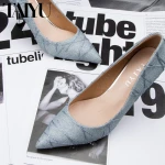 Spring New Pointed Luxury High Heels Work Party Dress Shoes Stiletto Women High Heel Shoes Ladies Shoes