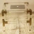 Import Square Heavy Duty Detachable Acrylic Coffee Table Clear and Golden Color from China