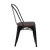 Import Stackable industrial metal chair metal steel iron design chair Metal Indoor-Outdoor Chairs with Wood Seat from China