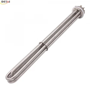 Stainless Flange 2 Inch NPT Thread 208V 9KW Electric Tubular Heating Element