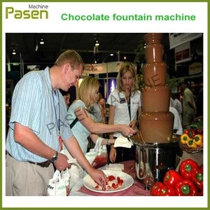 Stainless steel commercial party and feast chocolate fountain / 5 tiers chocolate fountain sale