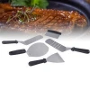 Stainless Steel Griddle Accessories Set BBQ Griddle Accessories Kitchen Tools Set with Shovel Short Spatula