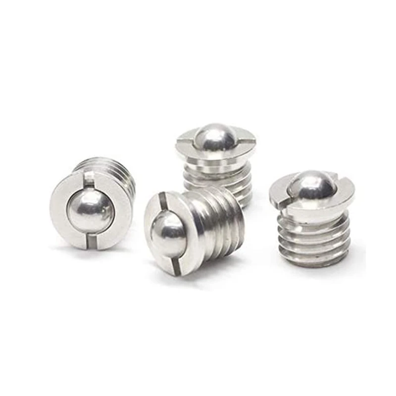 Stainless Steel Press Fit Positioning Bead Ball Screw Flange Type Flanged Spring Ball Plunger