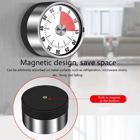 Buy Stainless Steel Visual Timer Mechanical Kitchen Timer 60 Minutes