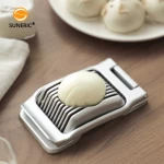 Stainless steel wire boiled egg cutter tool aluminum egg slicer for soft food fruit
