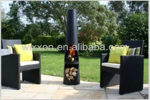 Steel chimenea with high temprature painted