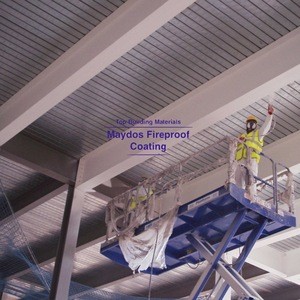 Steel Structure Buildings 5mm Thick flame off Fireproof Insulation flexible Paint Spray Coating