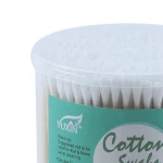 Storage Packing Plastic Boxes Earrings Studs Toothpick Dental Floss Q-tips Swab Cotton Bud Box