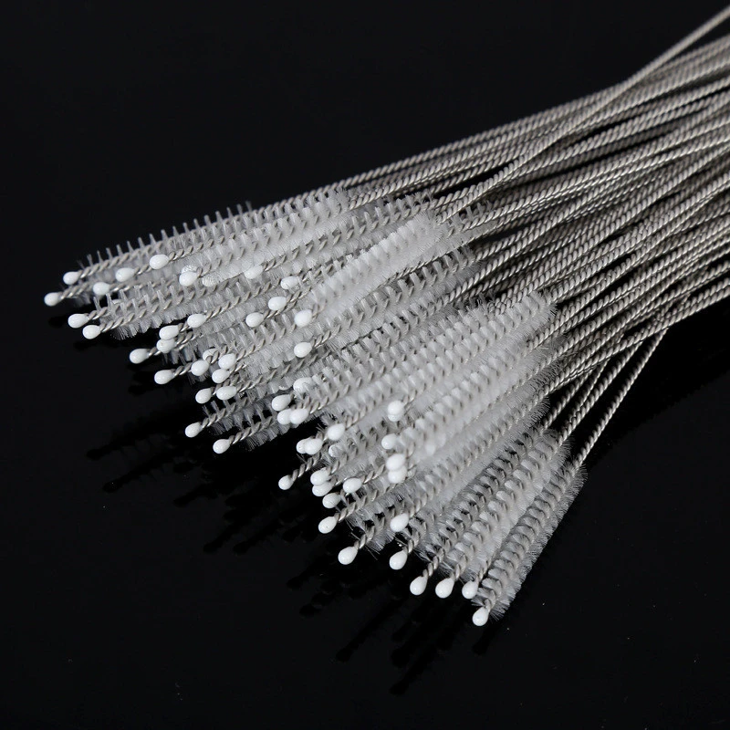 Straws F304 Stainless Steel Nylon Cleaning Brushes for Straws