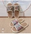 Import Stylish Linen Slippers for Home Anti slip Odor proof Breathable Summer Slippers from China