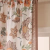 Summer Annes Wholesale Modern Minimalist Fresh Plant Printed Linen Semi Blackout Curtain