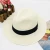 Import Summer Fashion Versatile Leisure Sunside Beach Outside Ribbon Straw Hat panama hat from China