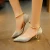 Import Summer new womens sandals pointy fashion sequin high heels from China