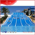 Summer Water Park Equipment Water Games Used Multilane Water Slide For Sale
