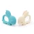 Import Supplier Handmade Custom Rabbit Shape Soft Ring Baby Chewing Training Silicone Teething Ring Toy from China