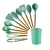 Import Suppliers Customized Organizer 11 Sets  Cooking Spatula rubber Wooden Handle Silicone Kitchen Utensils Accessories Tools from China