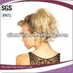 Synthetic chignon twist up body wave hair piece supplier