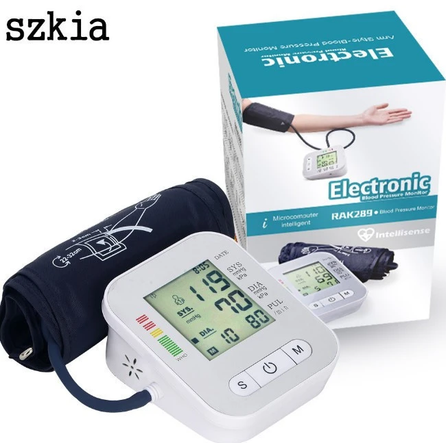 SZKIA Upper Arm Type Household Electronic Automatic Blood Pressure Monitor Measuring Instrument