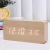 Import TC703 Modern fashion environmental wooden home electronic alarm mute LED digital desk clock from China