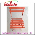 TESCO Outdoor Patio Metal Folding Steel Chair Furniture, Metal Chair Color, Patio Steel Bistro Chair