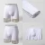 Import The latest mens pure white mid-waist high-end polyester brazed boxer boxer shorts from China