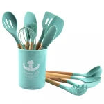 Juvale Copper Cooking Utensils Kitchen Set, Rose Gold Cookware