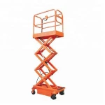 Three Scissors Work Platform with Free Maintenance Battery