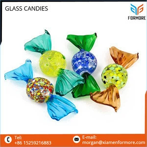 Top Quality Low Cost Holiday Decoration Item Glass Candies Crafts