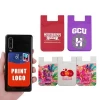 Touch U Sticker Adhesive Custom Logo Rubber Bracket Credit ID Card Stand Silicone Mobile Phone Card Holder