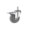 TPR Adjustable Desk Chair Caster Wheels With Brakes